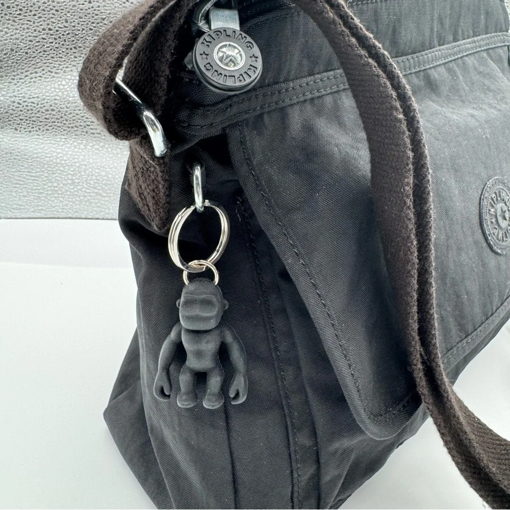 Kipling Charcoal Shoulder Bag | Very Good Condition